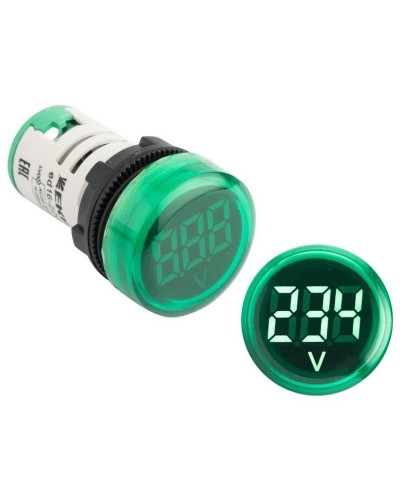 ED16-22VD (ed16-22vd-g). Индикатор значения напряжения зеленый. EKF в Новомосковске