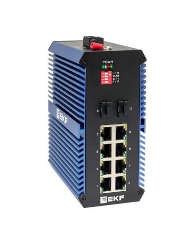 TSX-U-2GX/SFP-8GTP. Промышленный неуправляемый коммутатор. EKF в Новомосковске