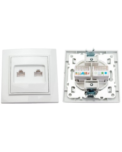 Минск Розетка RJ-45+Phone СП (ERK00-135-10). Розетка RJ-45+Phone СП. EKF в Новомосковске