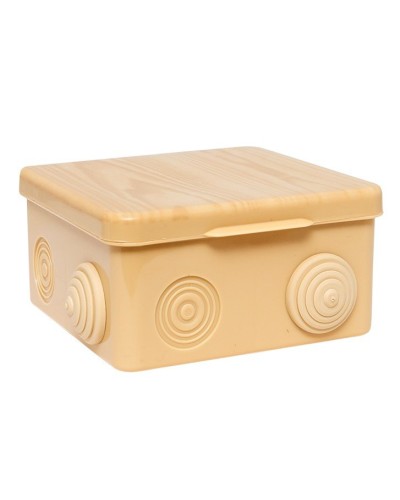 КМР-030-014 с крышкой (100х100х55) светлое дерево IP54 (plc-kmr-030-014-s). Коробка распределительная. EKF в Новомосковске