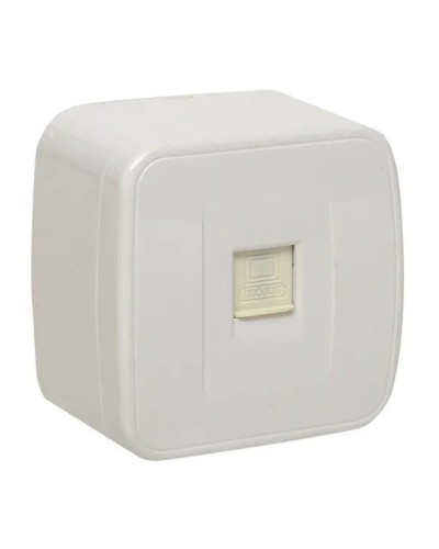 Минск Розетка RJ-45 1-местная ОП 1А (EGK01-035-10). Розетка RJ-45 1-местная ОП 1А. EKF в Новомосковске
