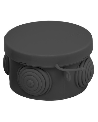 КМР-040-038 с крышкой (65х40) чёрная IP54 (plc-kmr-040-038-b). Коробка распределительная. EKF в Новомосковске