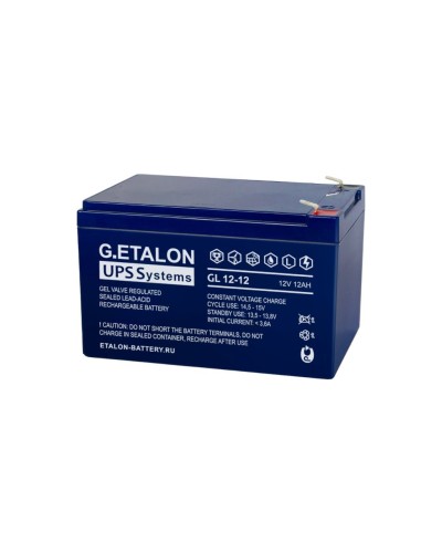 G.ETALON GL 12-12. Аккумулятор герметичный свинцово-кислотный. ETALON в Новомосковске