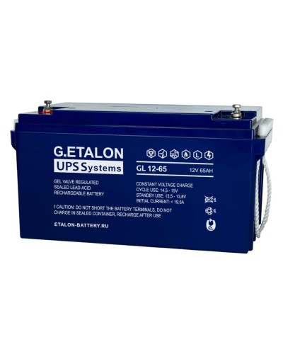 G.ETALON GL 12-65. Аккумулятор герметичный свинцово-кислотный. ETALON в Новомосковске