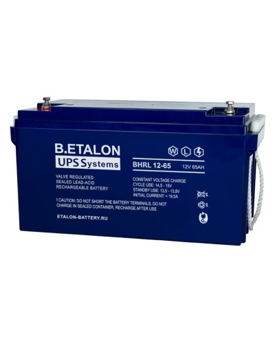 B.ETALON BHRL 12-65. Аккумулятор герметичный свинцово-кислотный. ETALON в Новомосковске