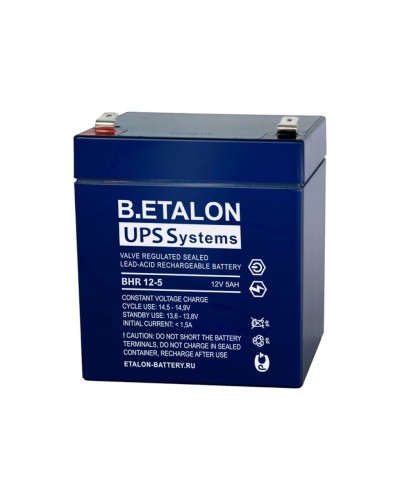 B.ETALON BHR 12-5. Аккумулятор герметичный свинцово-кислотный. ETALON в Новомосковске