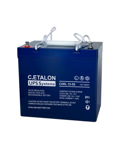 C.ETALON CHRL 12-55. Аккумулятор герметичный свинцово-кислотный. ETALON в Новомосковске