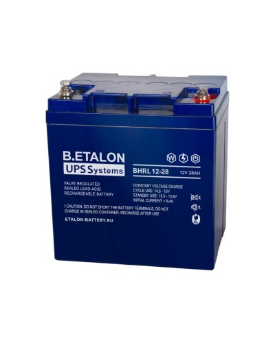 B.ETALON BHRL 12-28. Аккумулятор герметичный свинцово-кислотный. ETALON в Новомосковске
