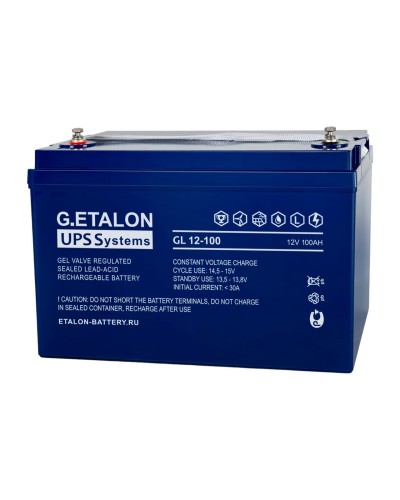 G.ETALON GL 12-100. Аккумулятор герметичный свинцово-кислотный. ETALON в Новомосковске