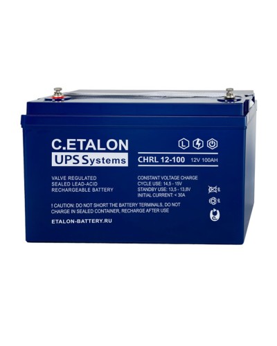 C.ETALON CHRL 12-100. Аккумулятор герметичный свинцово-кислотный. ETALON в Новомосковске