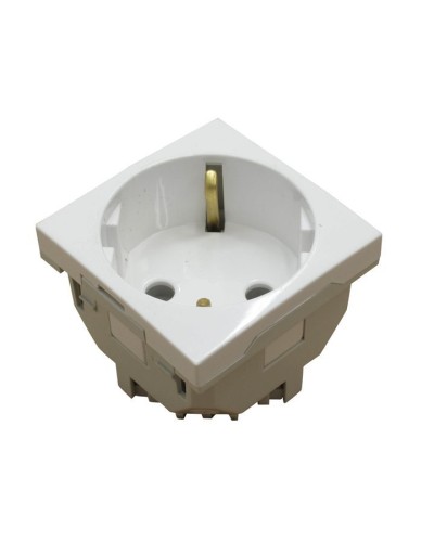 Розетка 2к+З (45х45), белая (45131 SBR): Розетка 2к+З в Новомосковске