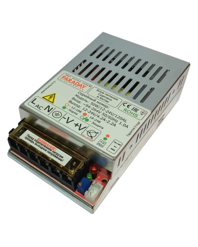 50W/12-24V/120AL. Импульсный блок питания. FARADAY в Новомосковске