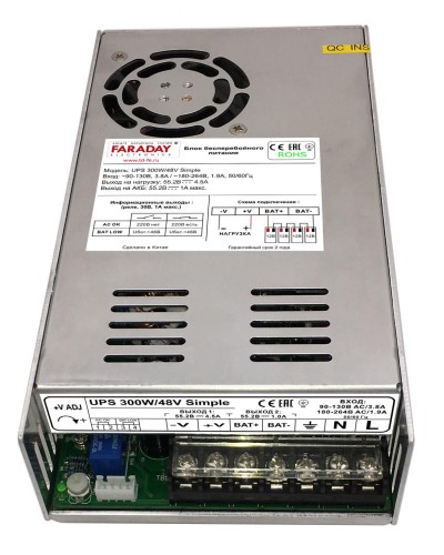 UPS 300W/48V Simple. Блок бесперебойного питания. FARADAY в Новомосковске