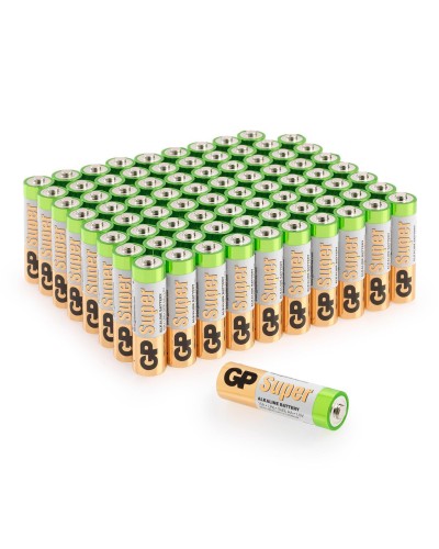 GP Super Alkaline 15A AA (GP 15A-2CRVS80), упак. 80 шт.. Алкалиновые батарейки. GP Batteries в Новомосковске