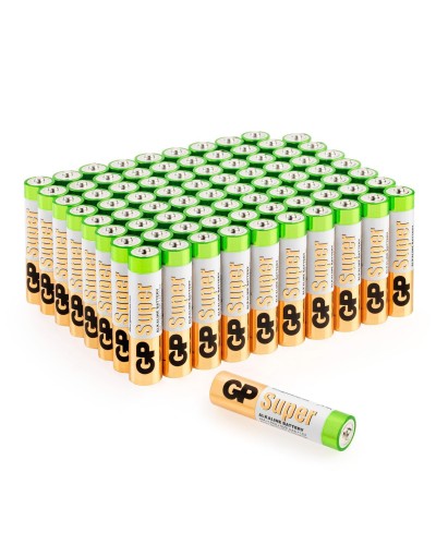 GP Super Alkaline 24A AAA (GP 24A-2CRVS80), упак. 80 шт.. Алкалиновые батарейки. GP Batteries в Новомосковске