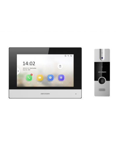 DS-KIS302-P. Комплект IP видеодомофона. Hikvision в Новомосковске