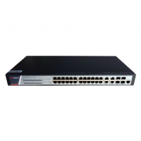 DS-3E2528P(B). Коммутатор с питанием POE. Hikvision