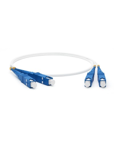 FC-D2-9A1-SC/UR-SC/UR-H-1M-LSZH-WH. Патч-корд волоконно-оптический SC-SC. Hyperline в Новомосковске