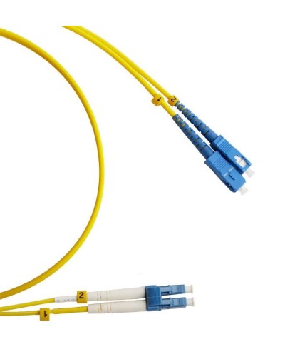 FC-D2-9-LC/UR-SC/UR-H-3M-LSZH-YL. Патч-корд волоконно-оптический LC/UPC-SC/UPC. Hyperline в Новомосковске