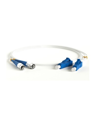 FC-D2-9A1-FC/UR-LC/UR-H-1M-LSZH-WH. Патч-корд волоконно-оптический FC-LC. Hyperline в Новомосковске