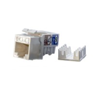 KJ9-8P8C-C6-90-WH. Вставка Keystone Jack RJ-45. Hyperline