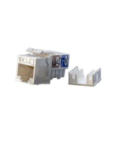 KJ9-8P8C-C6-90-WH. Вставка Keystone Jack RJ-45. Hyperline в Новомосковске