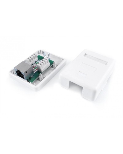 SB1-1-8P8C-C6-SH-WH. Розетка RJ-45. Hyperline в Новомосковске