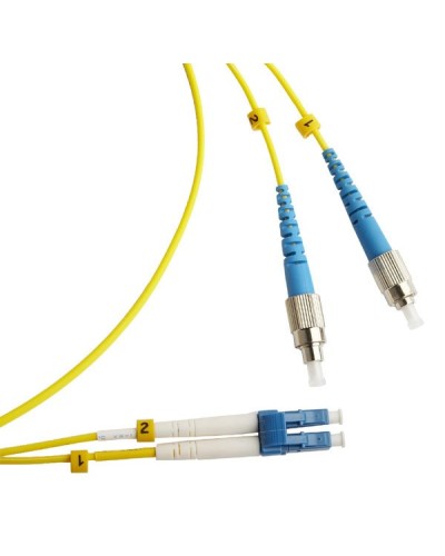 FC-D2-9-FC/UR-LC/UR-H-2M-LSZH-YL. Патч-корд волоконно-оптический FC/UPC-LC/UPC. Hyperline в Новомосковске