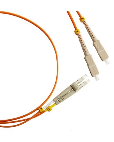 FC-D2-50-LC/PR-SC/PR-H-3M-LSZH-OR. Патч-корд волоконно-оптический LC-SC. Hyperline в Новомосковске