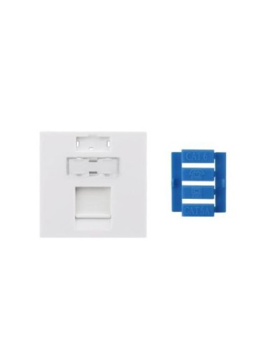 SIP3-1K-M45-45. Вставка 45x45 для 1 модуля Keystone Jack, со шторкой. Hyperline в Новомосковске