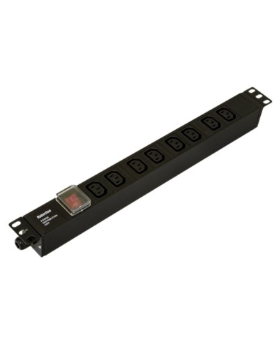 SHE19-8IEC-S-CB. Блок розеток 19. Hyperline в Новомосковске