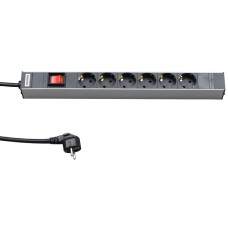 SHE19-6SH-S-2.5EU. Блок розеток 19. Hyperline