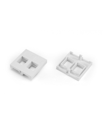 SIP2-2N-M45-45. Вставка 45x45 (аналог Mosaic) для 2х модулей формата Keystone Jack. Hyperline в Новомосковске