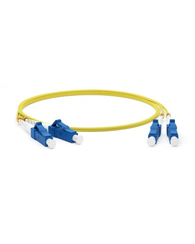 FC-D2-9-LC/UR-LC/UR-H-5M-LSZH-YL. Патч-корд волоконно-оптический одномодовый. Hyperline в Новомосковске