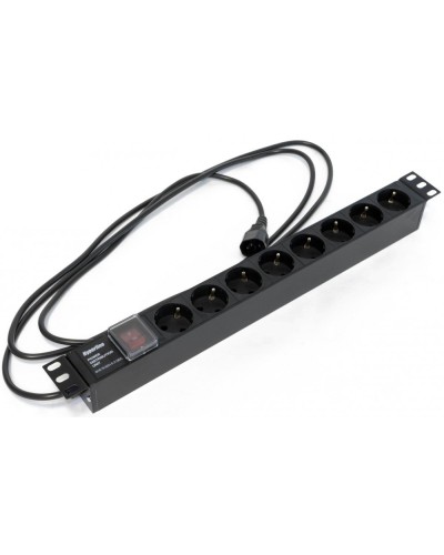 SHE19-8SH-S-2.5IEC. Блок розеток 19. Hyperline в Новомосковске
