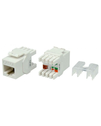KJ8-8P8C-C6A-180-WH. Вставка Keystone Jack RJ-45. Hyperline в Новомосковске