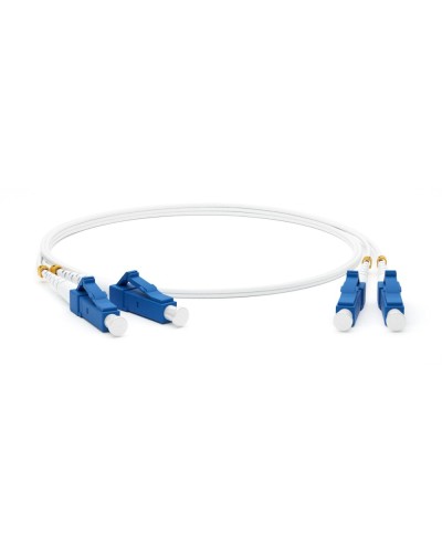 FC-D2-9A1-LC/UR-LC/UR-H-2M-LSZH-WH. Патч-корд волоконно-оптический одномодовый. Hyperline в Новомосковске