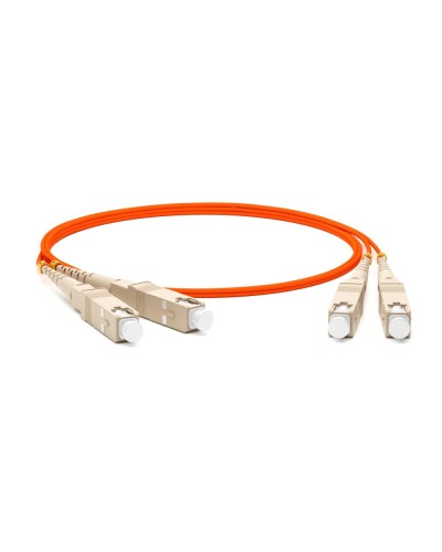 FC-D2-50-SC/PR-SC/PR-H-2M-LSZH-OR. Патч-корд волоконно-оптический SC-SC. Hyperline в Новомосковске