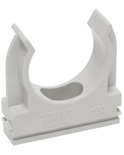 Держатель с защёлкой D20 серый ELASTA (100 шт) (CTA10D-CF20-K41-100). Держатель с защёлкой. IEK в Новомосковске