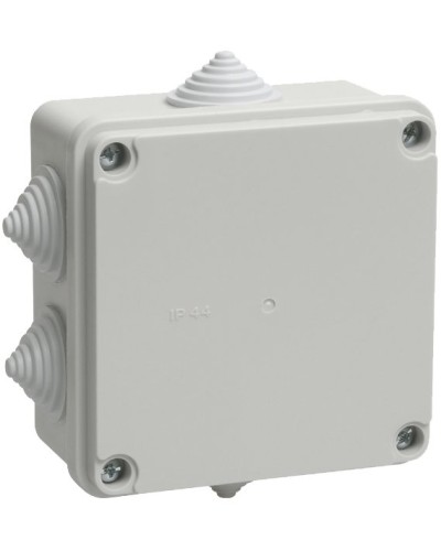 Коробка распаячная КМ41234 100х100х50 открытой проводки IP55 6 гермовводов серая (UKO11-100-100-050-K41-55). Коробка распаячная безгалогенная (HF). IEK в Новомосковске