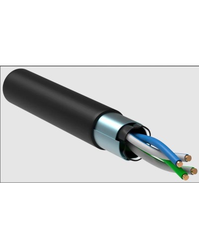 GENERICA F/UTP 5E 24AWG 2PR LDPE 1м черный 305м (BC3-C5E02-339-305-R-G). Кабель «витая пара» (LAN) для структурированных систем связи. IEK в Новомосковске
