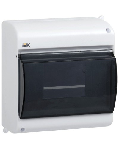 Корпус пластиковый КМПн 2/6 IP30 белый KREPTA 3 (MKP42-N-06-30-09). Щиток модульный с прозрачной дверцей, настенный. IEK в Новомосковске