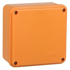 Коробка распаячная огнестойкая ПС 100х100х50 6P 6мм² IP44 гладкие стенки (UKF20-100-100-050-6-6-09). Коробка распаячная огнестойкая безгалогенная (HF). IEK