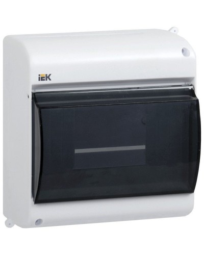 Корпус пластиковый КМПн 2/4 IP30 белый KREPTA 3 (MKP42-N-04-30-12). Щиток модульный с прозрачной дверцей, настенный. IEK в Новомосковске
