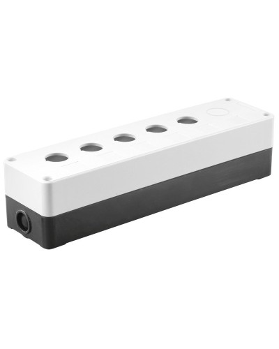 Корпус КП105(6) для кнопок 5(6) мест белый (BKP10-6-K01). Корпус для кнопочных постов. IEK в Новомосковске