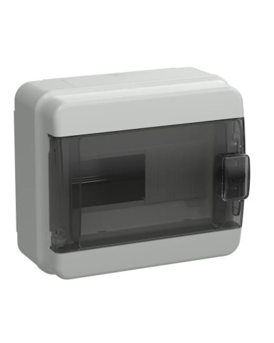 Корпус пластиковый КМПн-8 IP65 TEKFOR (TF5-KP72-N-08-65-K03-K02). Корпус модульный пластиковый черная прозрачная дверь. IEK в Новомосковске