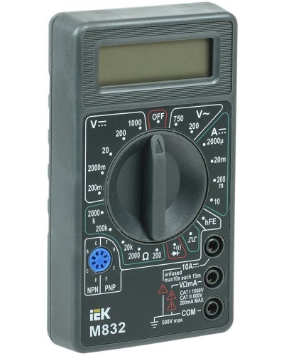 Мультиметр цифровой Universal M832 (TMD-2S-832). Мультиметр цифровой. IEK в Новомосковске