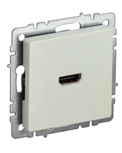 Розетка HDMI РHDMI-0-БрКр бежевый BRITE (BR-H10-K10). Розетка HDMI. IEK в Новомосковске