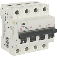 M10N 4P C 20А 10кА ARMAT (AR-M10N-4-C020). Автоматический выключатель. IEK