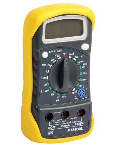 Мультиметр цифровой Master MAS830L (TMD-3L-830). Мультиметр цифровой. IEK в Новомосковске